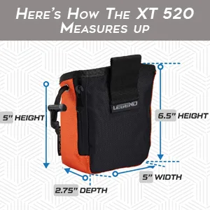 LEGEND - XT520 Quick Release Pouch & Finger Tab Bag | Interior Divider for Better Organization & Storage of Release Aids | Attaches to Standard 2" Belt | Quick Drawstring Closure Blue - SPN-T2G XT520