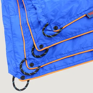 LUXCOL Down Camping Blanket - 700 Fill Power Puffy, Warm, Water Resistant, Lightweight and Portable for Outdoors, Travel, Camping - Black - 4 corner loops