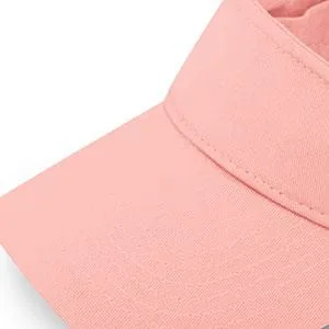 The Hat Depot Kids 100% Cotton Sport Quick-Adjust Strap Closure Sun Protect Golf Visor Cap Hat Light Pink - product information 3