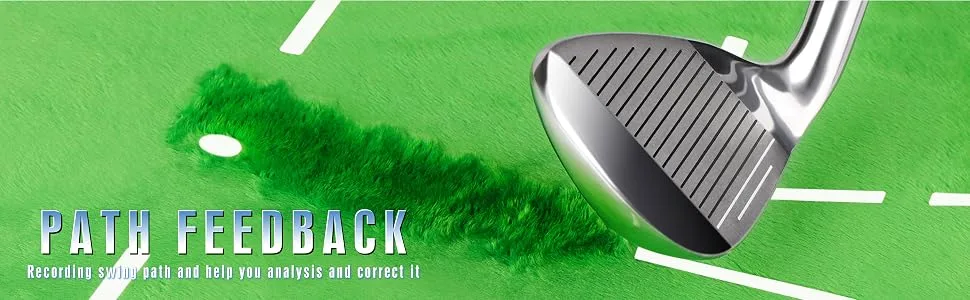 CHAMPKEY Replaceable Impact Golf Mat 2.0 Edition | Come with 3 Replaceable Impact Surfaces|Path Feedback Golf Practice Mats M (13" x 17") - product information 4