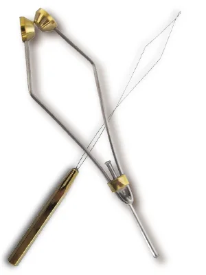 Creative Angler Fly Fishing Tying Bobbin and Wire Threader, Thread Spool Holder Tool (Bobbin & Wire Threader Combo) - Fly-trying-kitfishing-tool-vise-tools-knot-jig-tieing-supplies-starter-materials-bobbin-hackle