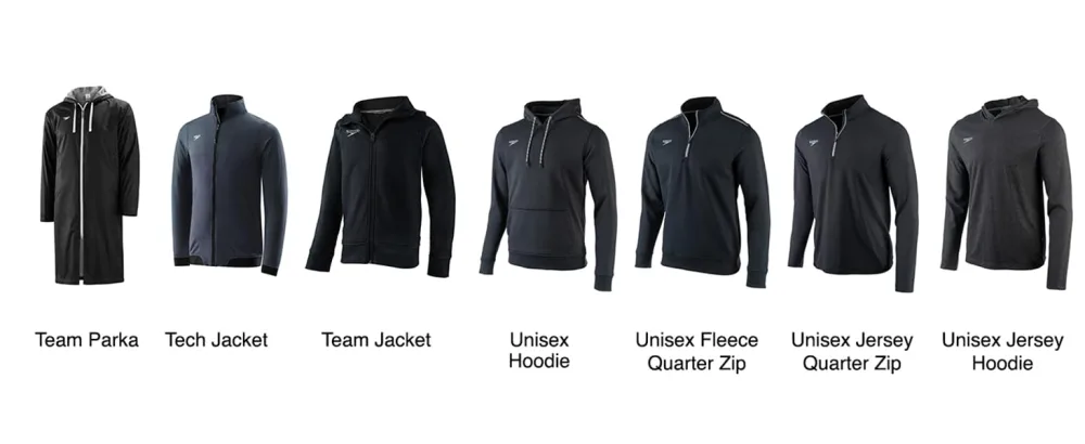 Speedo Unisex Full Zip Hoodie Sweatshirt Small Speedo Blue - Compare Tops