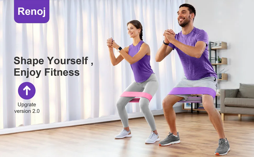 Renoj Resistance Bands for Working Out, Exercise Bands Workout, 3 Booty Bands for Women Legs and Glutes, Pilates Flexbands, Yoga Starter Set Blacks - product information 13