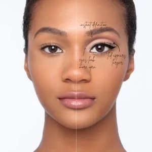 Crease Piece: Cut Crease Creation Kit - round before and after