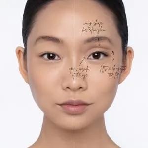 Crease Piece: Cut Crease Creation Kit - wing before and after