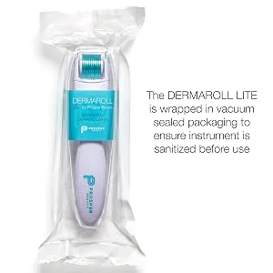 Derma Roller Microneedle Kit DERMAROLL LITE 0.25mm by Prosper Beauty Face Roller with Replaceable Head Exfoliation Microdermabrasion Micro Derma Skin Care Tool Dermaplaning Dermapen Microneedling - derma roller microneedle roller