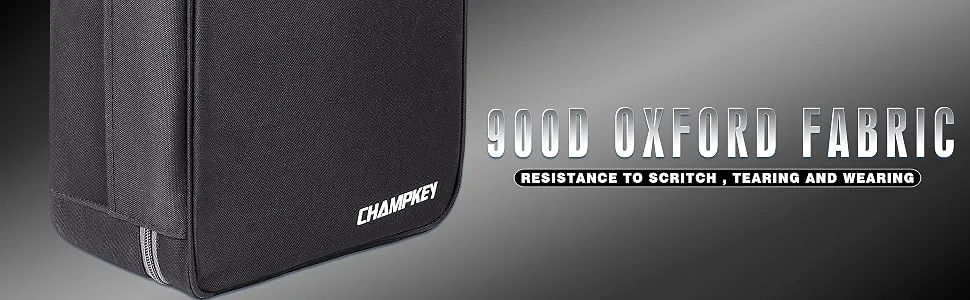 CHAMPKEY Premium Soft Padded Golf Shoe Bag | 300D Polyester Oxford Fabric with 210D Liner Sport Shoe Bag - product information 3