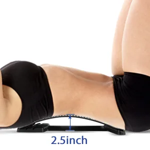 Heated Back Stretcher for Lower Back Pain Relief, Back Cracker with Lumbar Support, Lumbar Traction Device with Heating Pad, Spine Stretcher and Back Cracking Device, Back Popper for Decompression - back stretcher
