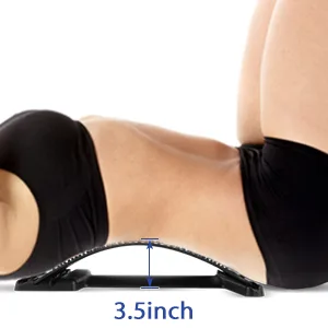 Heated Back Stretcher for Lower Back Pain Relief, Back Cracker with Lumbar Support, Lumbar Traction Device with Heating Pad, Spine Stretcher and Back Cracking Device, Back Popper for Decompression - back stretcher