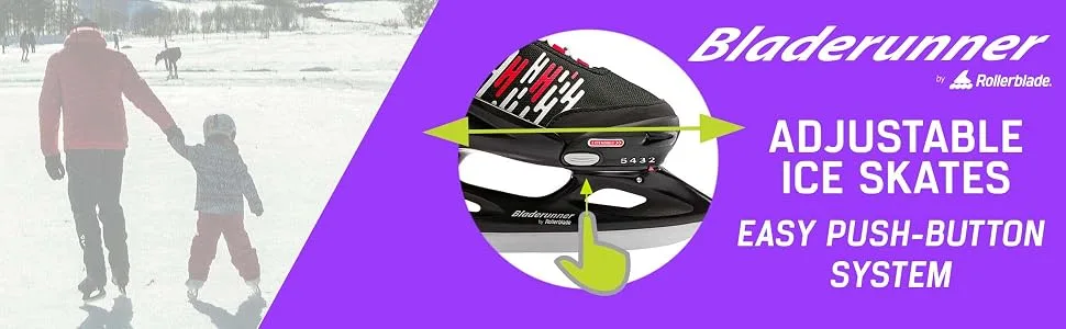 Bladerunner Ice 12J-2 - KIDS ICE SKATES, KIDS ADJUSTABLE ICE SKATES, BOYS ICE SKATES, GIRLS ICE SKATES