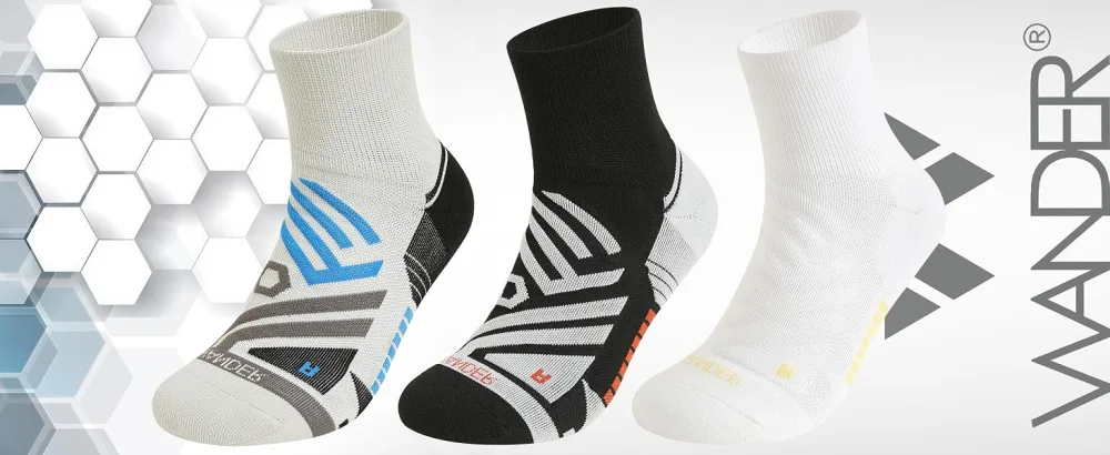WANDER Athletic Ankle Socks for Men Wicking Performance Running Socks with Cushion 3 Pairs Black 9-11 - mens ankle socks