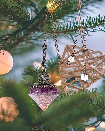 DUQGUHO Amethyst Healing Crystals Stones Set Natural Bulk Crystals Tumbled Polished Irregular Crystal Stones Bulk Rocks 0.45 lbs 01 Amethyst - crystal pendulum