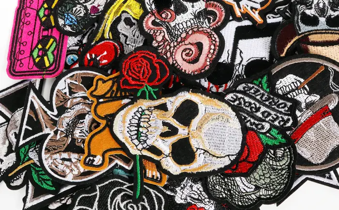 Meneng Embroidered Patches Iron-on Appliques: 30pcs Assorted Cool Punk Embroidery Sew-on Patch for Jackets Clothing A-Cool Punk Style - cool punk patches