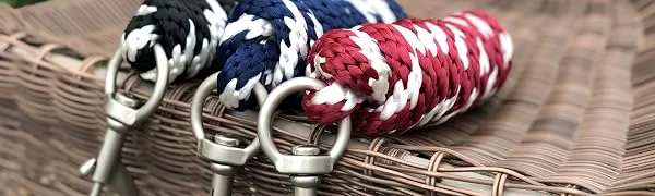 Horse Lead Rope (Navy/White) - horse lead rope