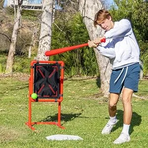 GoSports Baseball Strike Zone Target for Plastic Balls - Compatible with Wiffle Ball and Blitzball Large 30" x 28" - Baseball strike zone target small