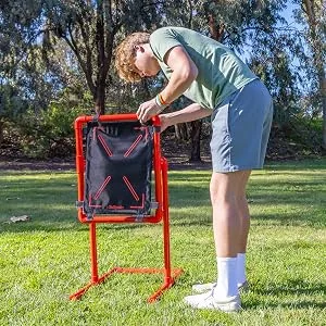 GoSports Baseball Strike Zone Target for Plastic Balls - Compatible with Wiffle Ball and Blitzball Large 30" x 28" - baseball strike zone target small
