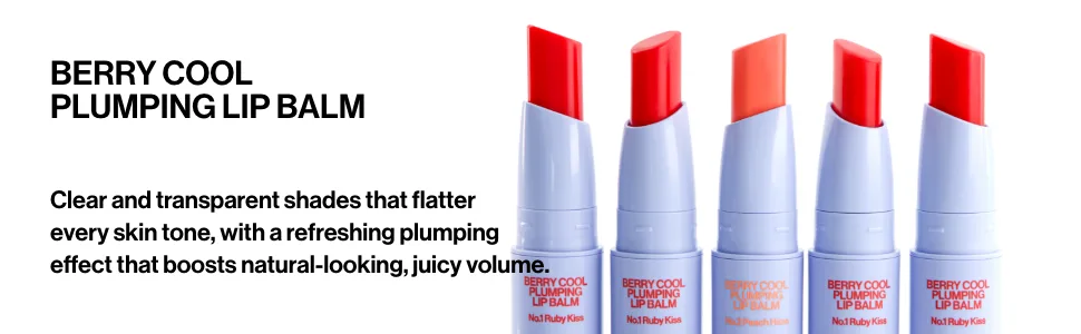 UNLEASHIA Berry Cool Plumping Lip Balm - 01 Ruby Kiss - Berry Cool Plumping Lip Balm 1