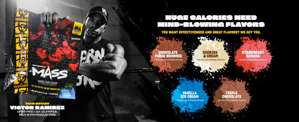 Mutant Mass Weight Gainer Protein Powder - High Calorie Protein - Chocolate Fudge Brownie - 5 Pound - Mind-Blowing Flavors