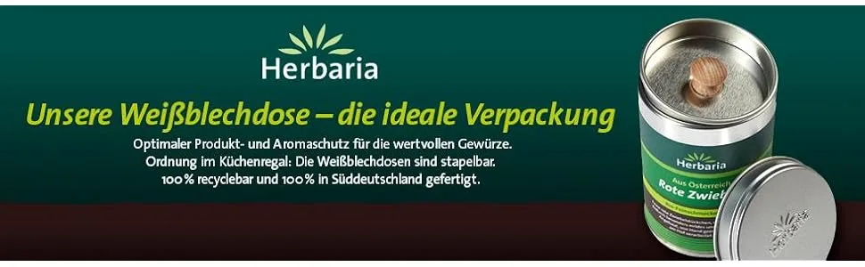 Herbaria culinary delight organic Mdoos 6 x 100 g - blik blik