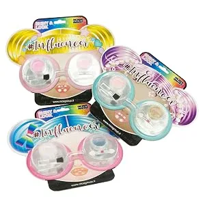 Nice Group Influencer Shiny Look 92011 Set with eye shadow and glitter powder for face and body multicoloured one size - 92011