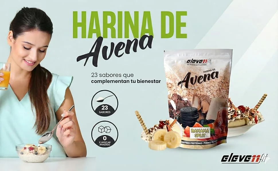 ELEVEN FIT 1 kg havermout SABOR KitMAX - De tekst luidt