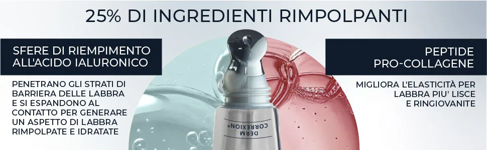RoC Derm Correxion Lip Volumizer Balm with Hyaluronic Acid & Collagen Peptides 10 ml - aplus content image