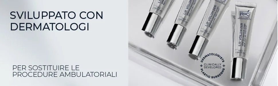 RoC Derm Correxion Lip Volumizer Balm with Hyaluronic Acid & Collagen Peptides 10 ml - aplus content image