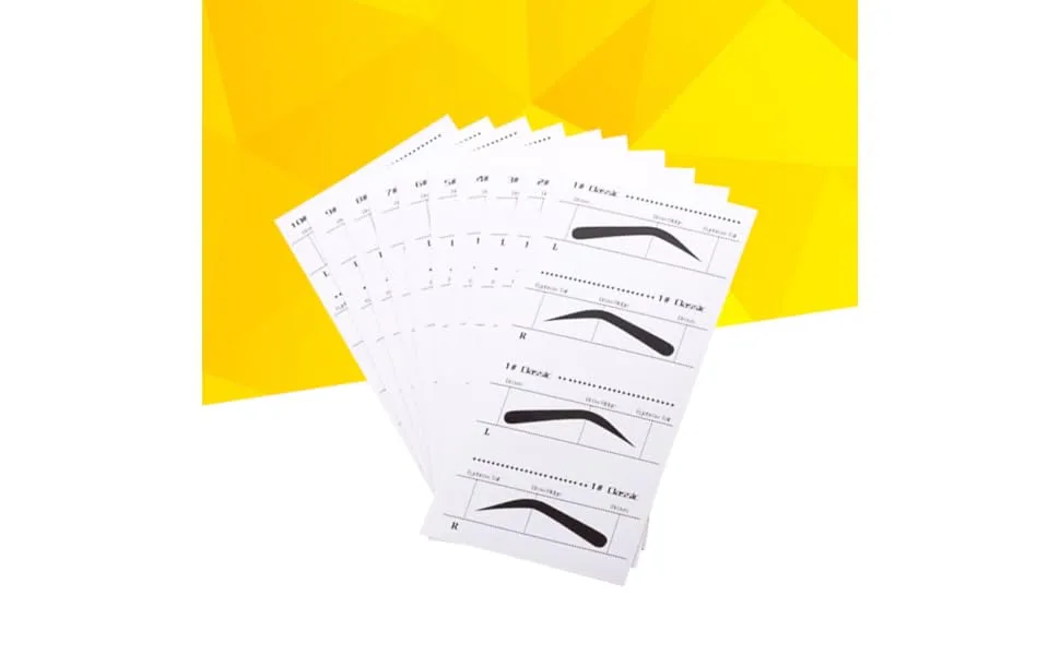 Mikinona 10Pcs Eyebrow Stencils Eyebrows Shape Reusable Stencils for Eyebrow Shaping Eyebrow Stencils Reusable Eyebrow Pencil Eyebrow Trimming - product information 1