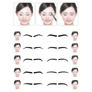 Mikinona 10Pcs Eyebrow Stencils Eyebrows Shape Reusable Stencils for Eyebrow Shaping Eyebrow Stencils Reusable Eyebrow Pencil Eyebrow Trimming - product information 3