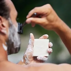pandoo Shaving soap 100 g Into the Woods natural soap value pack 4 pieces - scheerzeep