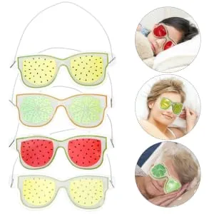Healeved 4 Piece Gel Eye Mask for Cold Reusable Compression Packs for AntiFatigue Stress Material Portable for Home on the Go - product information 2