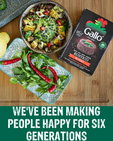 ROOSTER Riso Gallo Vegan Arborio sustainable rice 1 kg Pack of 12 - product information 16