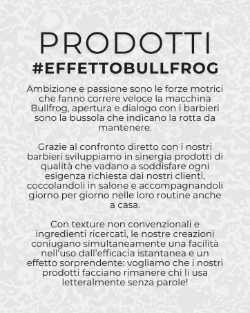 Bullfrog AntiDirt Cleansing Foam 100 ml soft light smooth removes impurities energizing salt scent made in Italy - Tekstafbeelding in het Italiaans met de beschrijving van