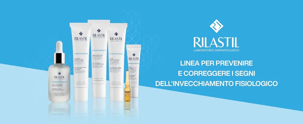 Rilastil Hydrotenseur Ampoules against wrinkles concentrated treatment lifting effect ultralight texture quickly absorbed pack of 7 x 1 ml - hydrotenseur