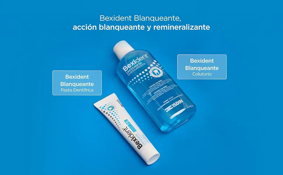 ISDIN Bexident Whitening Paste Toothpaste whitening and staining with results in 7 days daily use value pack 20 free 1 x 125 ml - Bexident Bleekmiddel, 500 ml