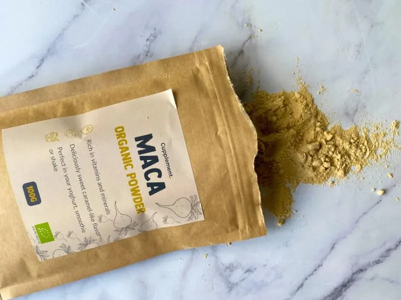 Cupplement Maca Powder Organic Combideal 4x 100 grams Energy Multipack Yellow Maca Powder - maca poeder capsule wortel root superfood zwart rood