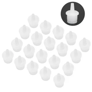 Dioche 20Pcs Eyelash Glue Replacement Eyelash Glue Bottle Nozzle Caps Universal Glue Bottle Mouth False Eyelash Grafting Adhesive Adhesive Bottle Plug - product information 23
