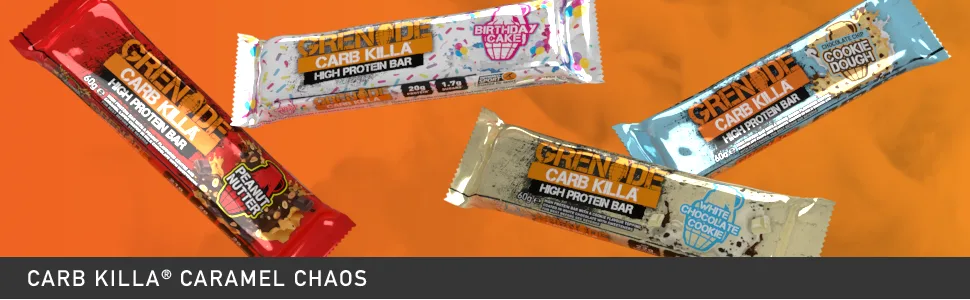 Grenade Carb Killa Bars - Carb Killa High Protein Low Sugar Snack Workout Fitness Grenade