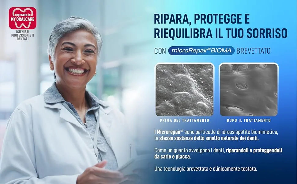 Biorepair toothpaste Peribiom Pro Gingive+ for a normal oral microbiota prevents bleeding gums and protects against gum plaque 75 ml - aplus content image