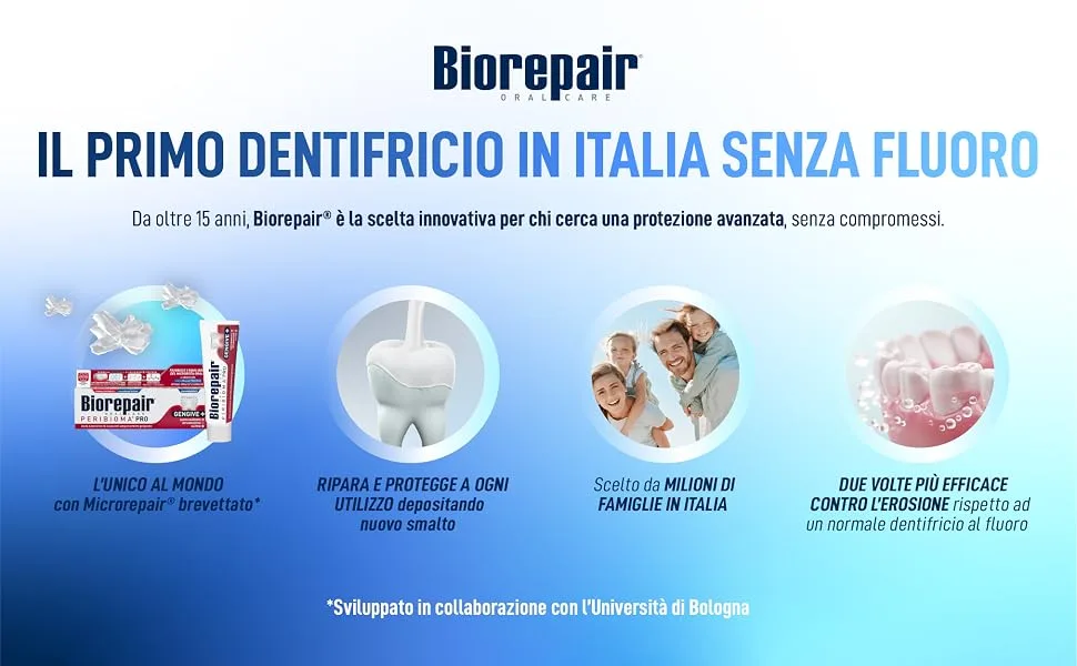 Biorepair toothpaste Peribiom Pro Gingive+ for a normal oral microbiota prevents bleeding gums and protects against gum plaque 75 ml - aplus content image