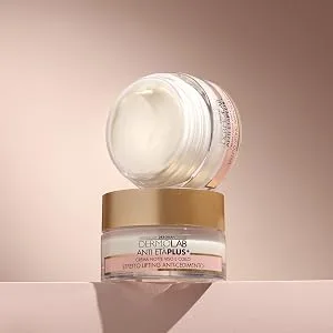 Dermolab AntiAging Plus+ mask for face and neck lifting effect anticedimentoml42 for natural skin hyaluronic acid - aplus content image