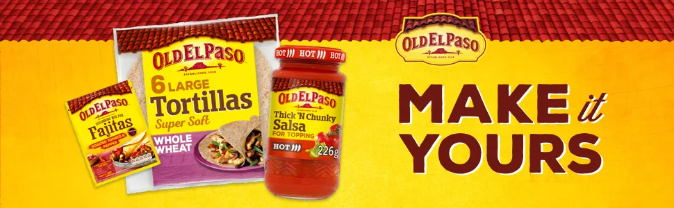 Old El Paso Mexican 8 Stand N Stuff Soft Flour Tortillas 193g - Maak het van jou banner