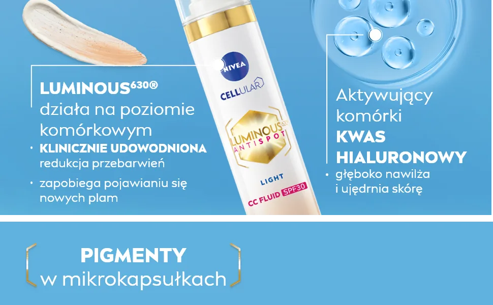 Beiersdorf AG NIVEA LUMINOUS630 Antidiscolouration CC SPF 30 color 01light 40 ml - nivea