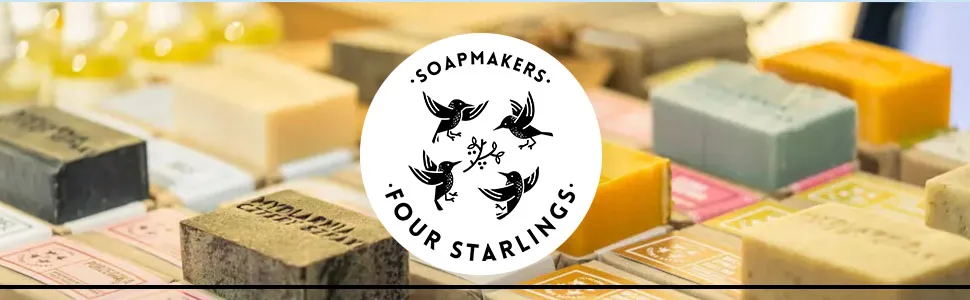 Soap Makers Four Starlings Activated carbon natural eco soap for skin problems 110g - szampony