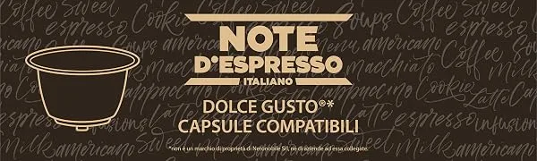 Neronobile Srl Note dEspresso Cortado Dek Immediately 48 Capsules - banner italië dolce gusto