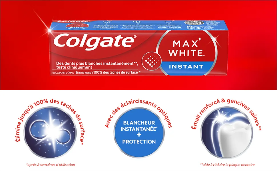 Colgate Palmolive Colgate tandpasta wit instant 75ml - aplus content image