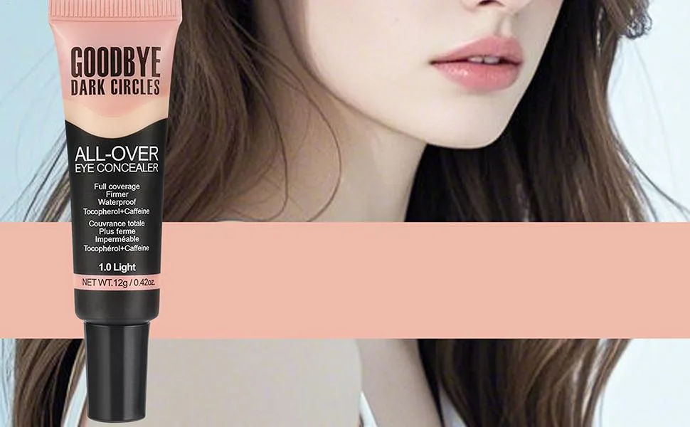 Under Eye Concealer Full Coverage Concealer Lightweight 12G Eye Concealer Color Correction Makeup Eye Primer Liquid Foundation for Spots 10 Light A - Onder ogen concealer, volledige dekking concealer