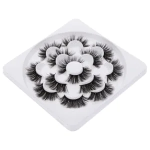 HONMEET 1 Fluffy Natural False Eyelashes Cosmetics Dense Eyelashes Creative Fake Eyelashes Lotus Dish Eyelash Mascara Dense Fiber False Eyelashes Lashes Natural False Eyelashes - product information 2