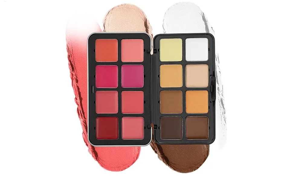 Blush Palette for Cheeks Multicolor Cream Blush & Highlighter Palette Long Lasting Waterproof Camouflage Highlighter For Women Face Makeup Wedding Party Travel - Oogschaduwpalet