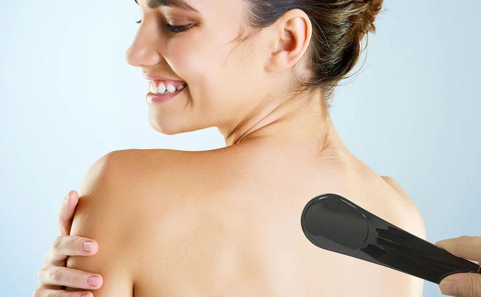 itrimaka Lotion Applicator for BackFoldable Streak Free Sunscreen Applicator for Back Tan Back Applicator for applying creams lotions and sunscreens - Zelfbruinende rugapplicator
